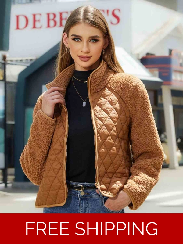 Zip-Up Raglan Sleeve Jacket